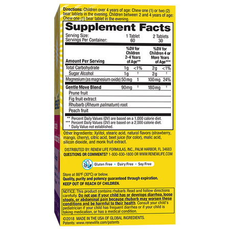 ReNew Life - Kids Gentle Constipation Relief - 60 tablets