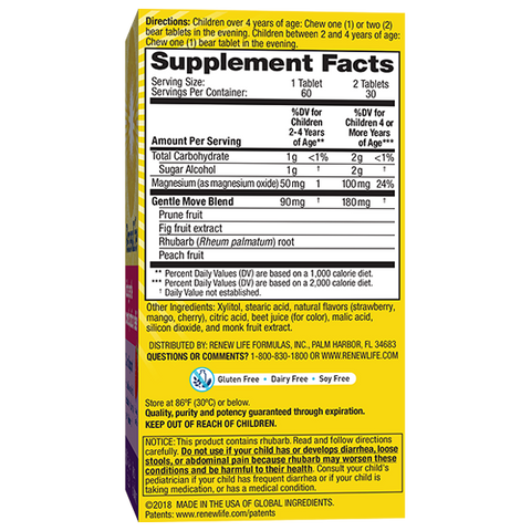 ReNew Life - Kids Gentle Constipation Relief - 60 tablets