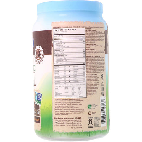 Garden Of Life - Raw Organic Meal Chocolate 1017g POWDER