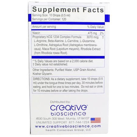 Creative Bioscience - 1234 Diet Drops - 2 Oz