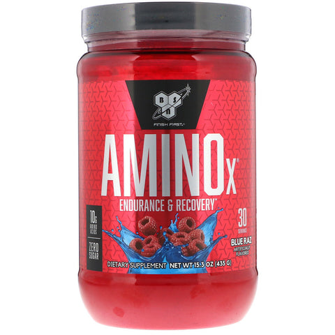 BSN - Amino-X, Endurance & Recovery, Blue Raz, 15.3 oz (435 g)