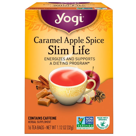 Yogi Tea - Slim Life, Caramel Apple Spice, 16 Tea Bags, 1.12 oz (32 g)