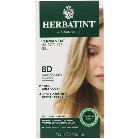 Herbatint Permanent Light Golden Blonde (8D) - 4 Ounce
