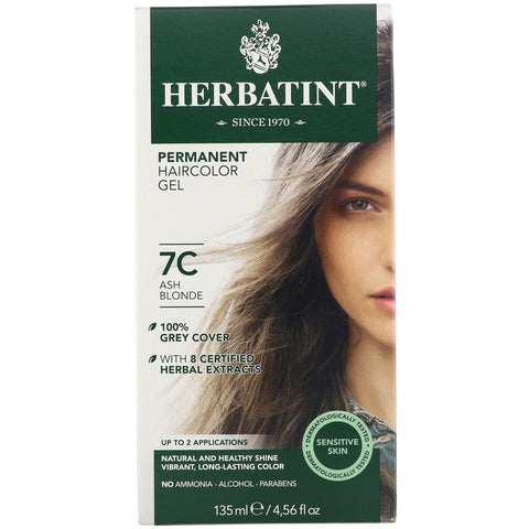 Herbatint Permanent Ash Blonde (7C) - 4 Ounce