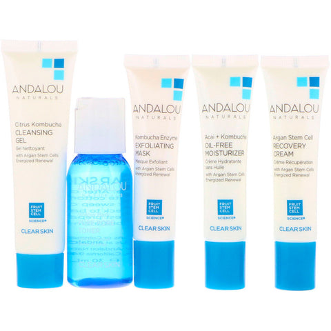 Andalou Naturals - Get Started Clarifying Skin Care Essentials, 5 Piece Kit