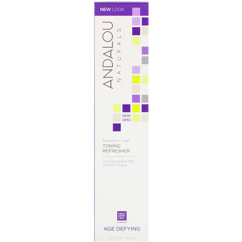 Andalou Naturals - Toning Refresher, Blossom + Leaf, Age Defying, 6 fl oz (178 ml)