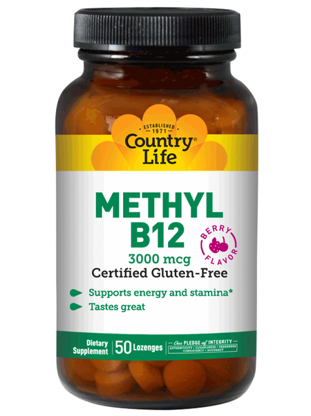 Country Life - METHYL B12 3000MCG - 50 Tablet