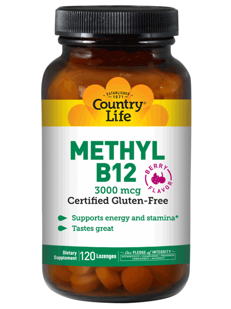 Country Life - METHYL B12 3000MCG 120 - 120 Tablet