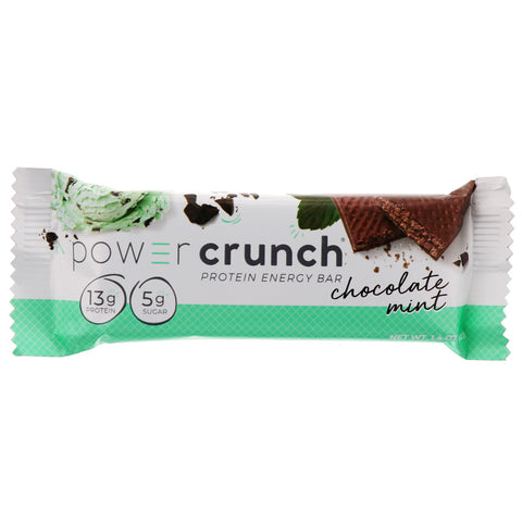 BNRG, Power Crunch Protein Energy Bar, Chocolate Mint, 12 Bars, 1.4 oz (40 g) Each