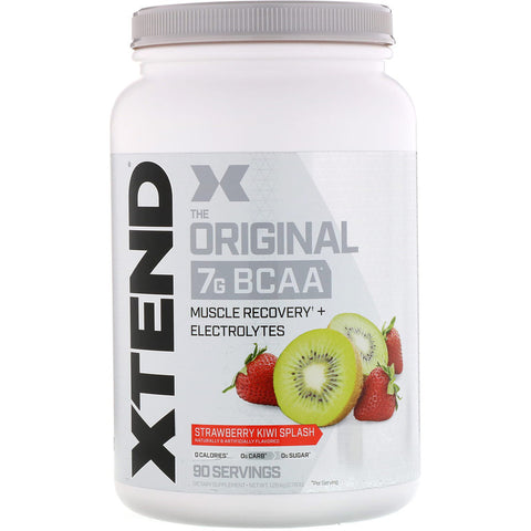Xtend The Original 7G BCAA, Strawberry Kiwi Splash, 2.78 lb (1.26 kg) - 90 Servings