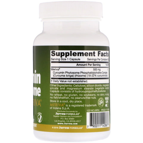Jarrow - Curcumin Phytosome 500mg - 60 Capsules