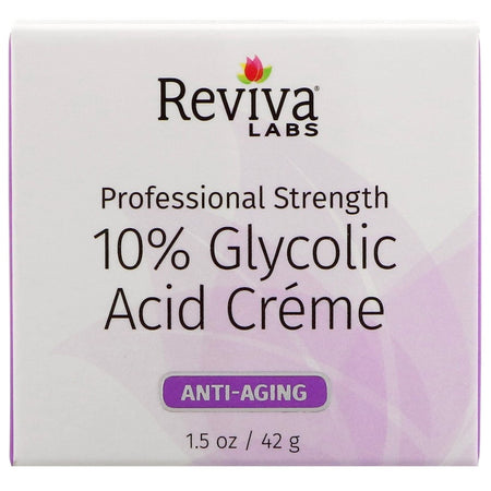 Reviva Labs - 10% Glycolic Acid Crème,  Anti-Aging, 1.5 oz (42 g)