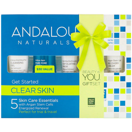 Andalou Naturals - Get Started Clarifying Skin Care Essentials, 5 Piece Kit
