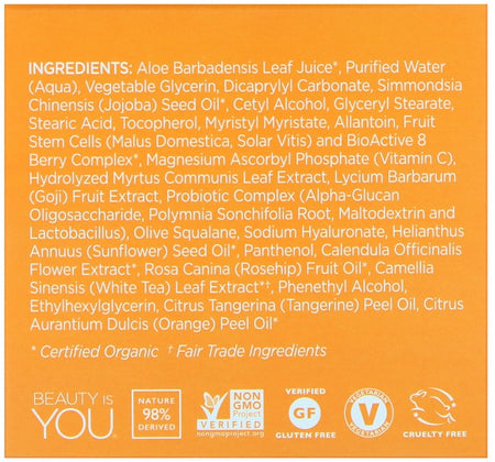 Andalou Naturals - Renewal Cream, Probiotic + C, Brightening, 1.7 fl oz (50 ml)