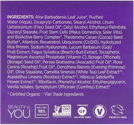 Andalou Naturals - Resveratrol Q10 Night Repair Cream Age-Defying, 1.7 oz (50 g)