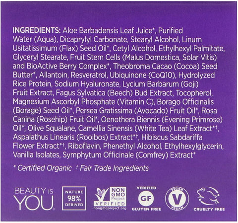 Andalou Naturals - Resveratrol Q10 Night Repair Cream Age-Defying, 1.7 oz (50 g)
