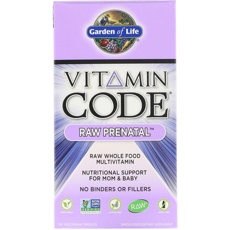Garden Of Life - Vitamin Code, Raw Prenatal, 180 Vegetarian Capsules