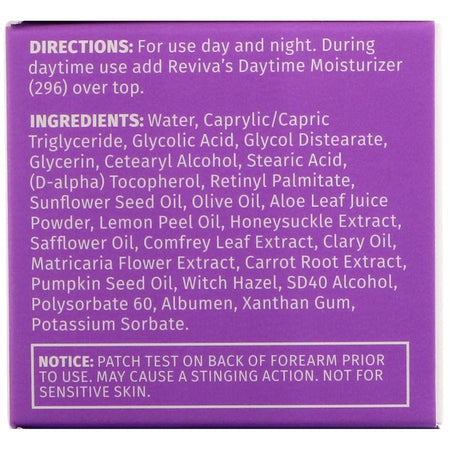 Reviva Labs - 10% Glycolic Acid Crème,  Anti-Aging, 1.5 oz (42 g)