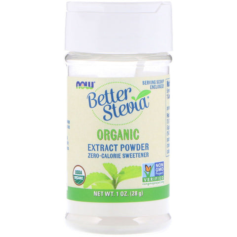 Now Foods - BetterStevia, Organic Extract Powder, 1 oz (28 g)