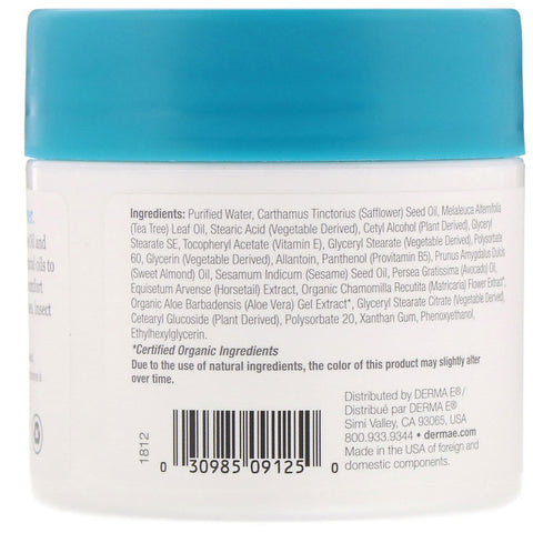 Derma E, Tea Tree & Vitamin E Relief Cream,