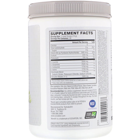 Xtend The Original 7G BCAA, Smash Apple, 14.8 oz (420 g) - 30 Servings