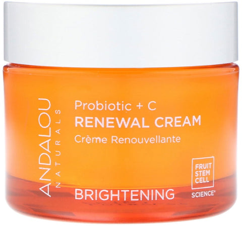 Andalou Naturals - Renewal Cream, Probiotic + C, Brightening, 1.7 fl oz (50 ml)