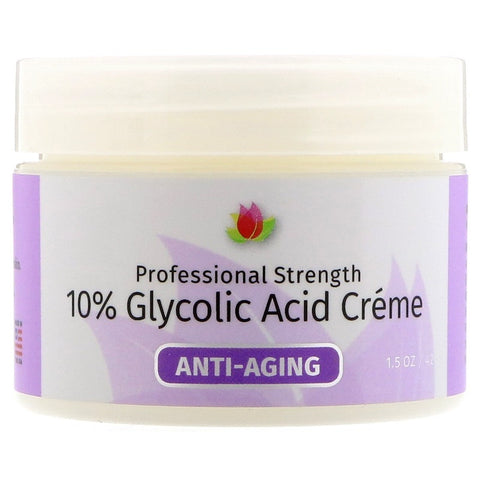 Reviva Labs - 10% Glycolic Acid Crème,  Anti-Aging, 1.5 oz (42 g)