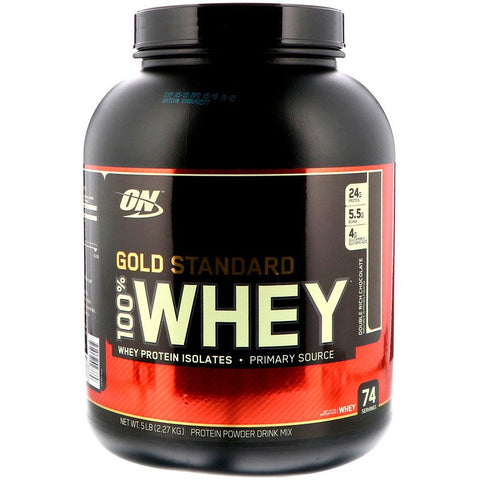 Optimum Nutrition - Gold Standard 100% Whey Double Rich Chocolate - 5lb