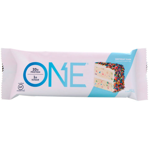 One Brands, One Bar, Birthday Cake, 12 Bars, 2.12 oz (60 g) Each