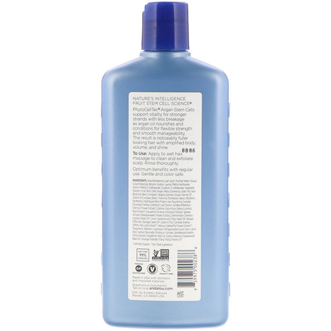 Andalou Naturals - Shampoo, Age Defying, For Thinning Hair, Argan Stem Cell, 11.5 fl oz (340 ml)