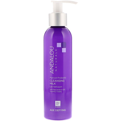 Andalou Naturals - Cleansing Milk, Apricot Probiotic, Age Defying, 6 fl oz (178 ml)