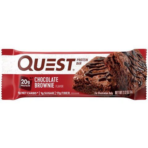Quest Nutrition - Protein Bar, Chocolate Brownie, 12 Bars, 2.12 oz (60 g) Each