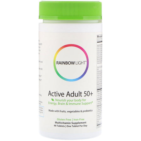 Rainbow Light - Active Adult 50+™Multivitamin with CoQ10 - 90 Tab