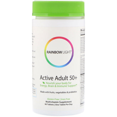 Rainbow Light - Active Adult 50+™Multivitamin with CoQ10 - 90 Tab