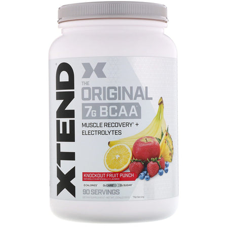 Xtend The Original 7G BCAA, Knockout Fruit Punch, 2.68 lb (1.22 kg) - 90 Servings