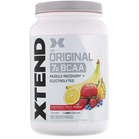 Xtend The Original 7G BCAA, Knockout Fruit Punch, 2.68 lb (1.22 kg) - 90 Servings