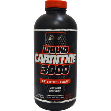 Nutrex Research - Liquid Carnitine 3000, Berry Blast, 16 fl oz (473 ml) - 16 servings