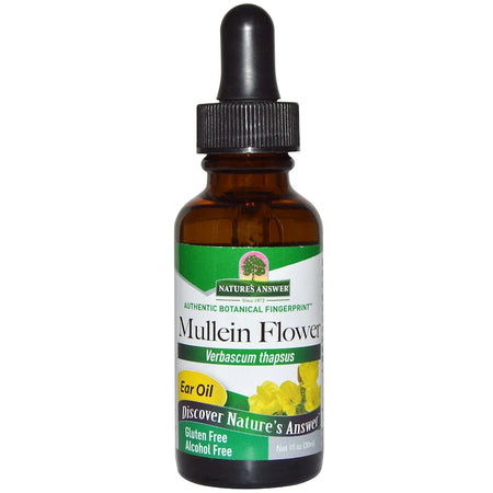 Nature's  Answers - Mullein Flower Ear Oil Topical Formula - 1  Oz