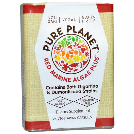 Pure Planet - Red Marine Algae Plus, 24 Veggie Caps