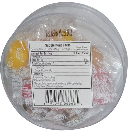 Three Lollies - Queasy Drops, Sugar Free  - 21 Pieces