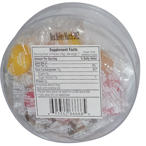 Three Lollies - Queasy Drops, Sugar Free  - 21 Pieces