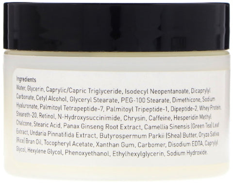 Yeouth - 2.5% Retinol Eye Cream With Hyaluronic Acid, Caffeine, Green Tea, 2oz