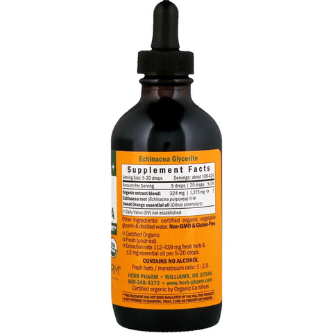Herb Pharm - Kids Echinacea Glycerite  (Alcohol Free)- 4 Oz