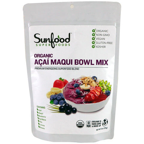 Sunfood - Açaí Maqui Bowl Mix - 6oz