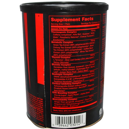 Universal Nutrition, Animal Cuts, Ripped & Peeled, Training Supplement, 42 Packs