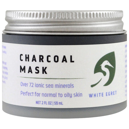 White Egret Personal Care - Charcoal Mask, 2 fl oz (59 ml)