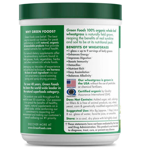 Green Food - Wheat Grass Whole Leaf - 8.5 Oz