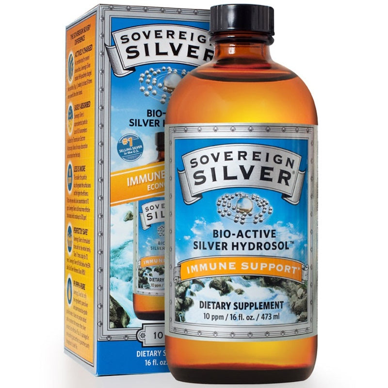 Sovereign Silver - Bio-Active Silver Hydrosol, 10 PPM, 16 fl oz (473 ml)