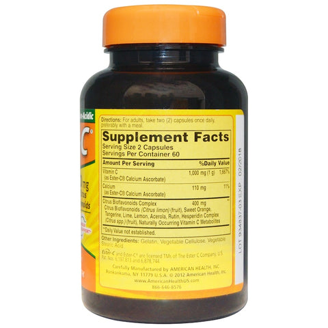 Ester-C®  500 Mg With Citrus Bioflavonoids Capsules - 120 Capsules