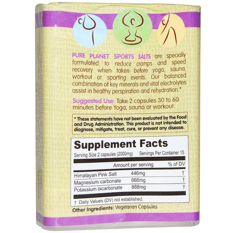 Pure Planet - Sports Salts, 1000 mg, 30 Veggie Caps